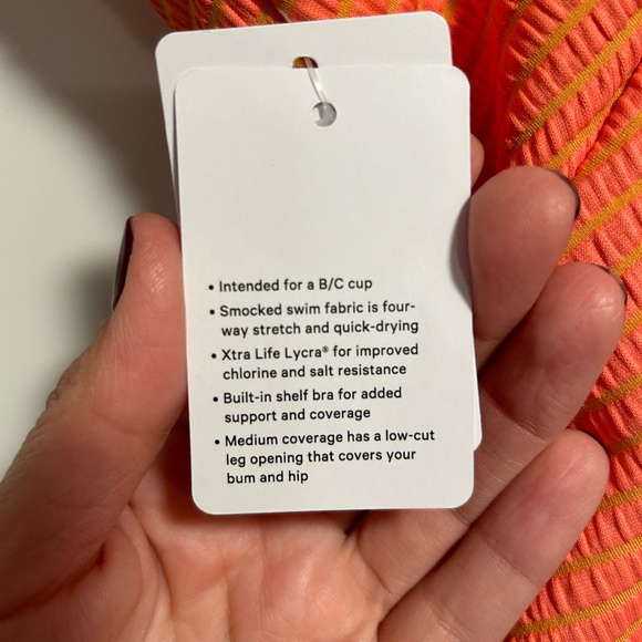 Lululemon Waterside Square-Neck One-Piece Swimsuit *Smocked - Picture 6 of 8